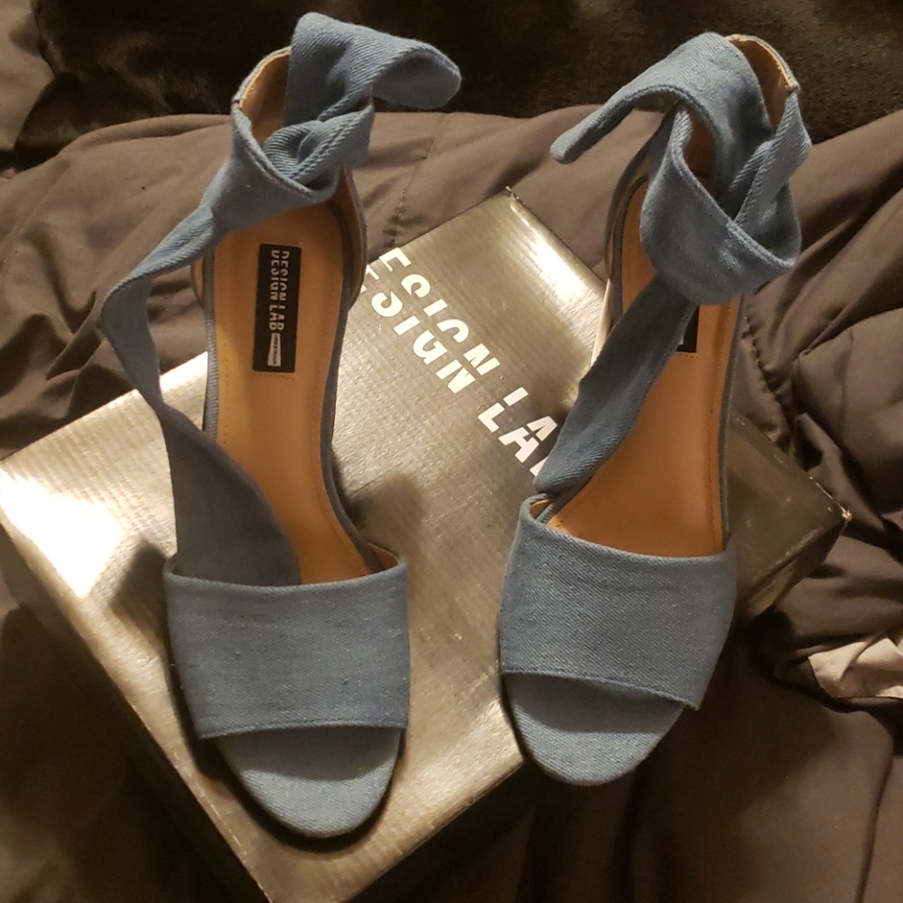 Denim sandals